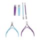 thumbnail image 2 of Conjunto de Pipinas de Cutículas, Herramientas de Manicura Portátiles de Acero inoxidable Terreno de Cutícula Con Emjador de Cutículas para para Unas de Las Unas de Las Unas, 2 of 7