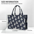 thumbnail image 3 of Large Capacity Tote Bag,Siberian Husky Handbag Fashion Luxury Tote Bag,15.7"x13"x 5.1" Inches,Laptop Compatible, 3 of 6