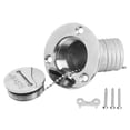 thumbnail image 1 of Tapón de llenado de cubierta de barco con tapa de llave, herrajes marinos de acero inoxidable para yates, caravanas, 45 grados, 1,5 pulgadas, 38 mm de desagüe, 1 of 14