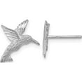 thumbnail image 1 of 14K White Gold Hummingbird Earrings (14 X 12) Made In United States tc626w, 1 of 5