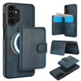 thumbnail image 2 of ELEHOLD Case for Samsung Galaxy A13 4G, 2-in-1 Magnetic Shockproof Leather Wallet Flip Case Cover, Detachable Card Holder with Stand,Blue, 2 of 6