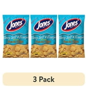 (3 pack) Jones' Wavy Salt & Vinegar Potato Chips, 9 Oz.