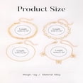 thumbnail image 3 of DESIGNICE Gold Bow Anklet for Women,Double Layered Ankle Bracelet,Elegant Women'S Jewelry,Delicate Chain with Bow Charm,Ideal for Casual and Special Events, 3 of 6