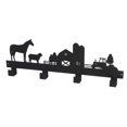 thumbnail image 1 of Metal Black 4 Hook Coat Hanger (Farm Life), 1 of 2