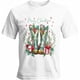 thumbnail image 1 of Camisetas gráficas informales de manga corta con botas navideñas estilo western para hombre, 1 of 8