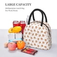 thumbnail image 6 of Haiem Squirrel And Rose Printed Lunch Bag Women, Lunch Box Lunch Bag for Women, Small Leakproof Cute Lunch Tote Large Capacity Reusable Insulated Cooler Lunch Container, 6 of 6