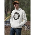 thumbnail image 2 of Teddy Bear Head  Hoodie Men -Image by Shutterstock, Male 4X-Large, 2 of 4