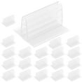 thumbnail image 5 of 60-Pack Adhesive Panel Sign Holders for Sneeze Guards, Mini Ticket & Name Holders, and Easy to Use, 5 of 6