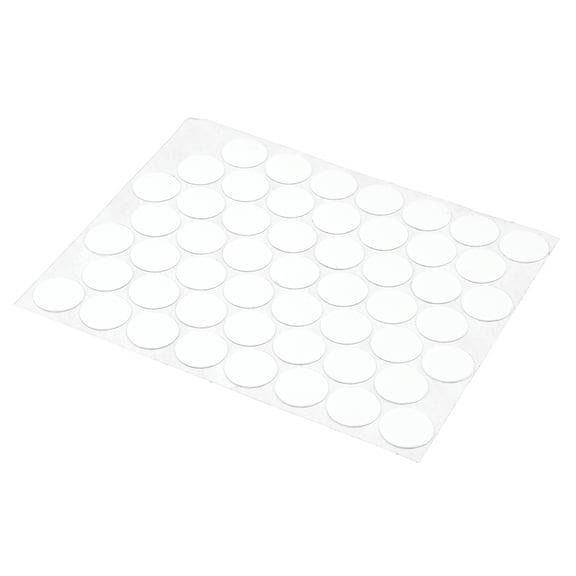 White Screw Hole Covers, Self-Adhesive, Textured, Plastic, 53 Per Sheet