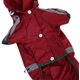 thumbnail image 4 of Abrigo impermeable mediano para perros, chaqueta para gatos con capucha ajustable y tira reflectante, mono para exteriores (rojo, S), 4 of 5