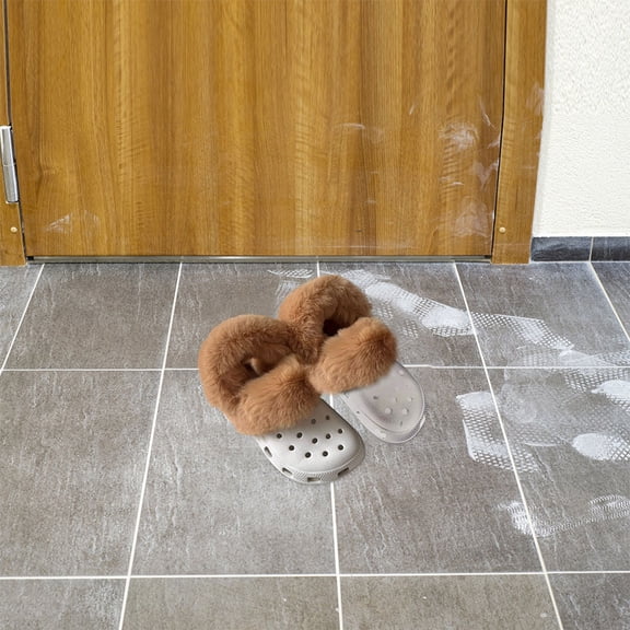 OULII 1Pair Winter Plush Boot Insert Thick Soft Fleece Liner Removable Warm Shoe Insoles