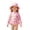 Z04-Pink, variant on LRen Girls Bathing Suits Size 8 Long Sleeve Swimsuits 2 Piece Rash Guard Bathing Suits Upf 50 Uv Loose Fit Round Neck Beach Rash Guard Swimwear Toddler Girls Swimsuit