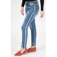 thumbnail image 2 of Grace in LA Jeans Women's Distressed Side Stripe Skinny Stretch Jeans (32), 2 of 4