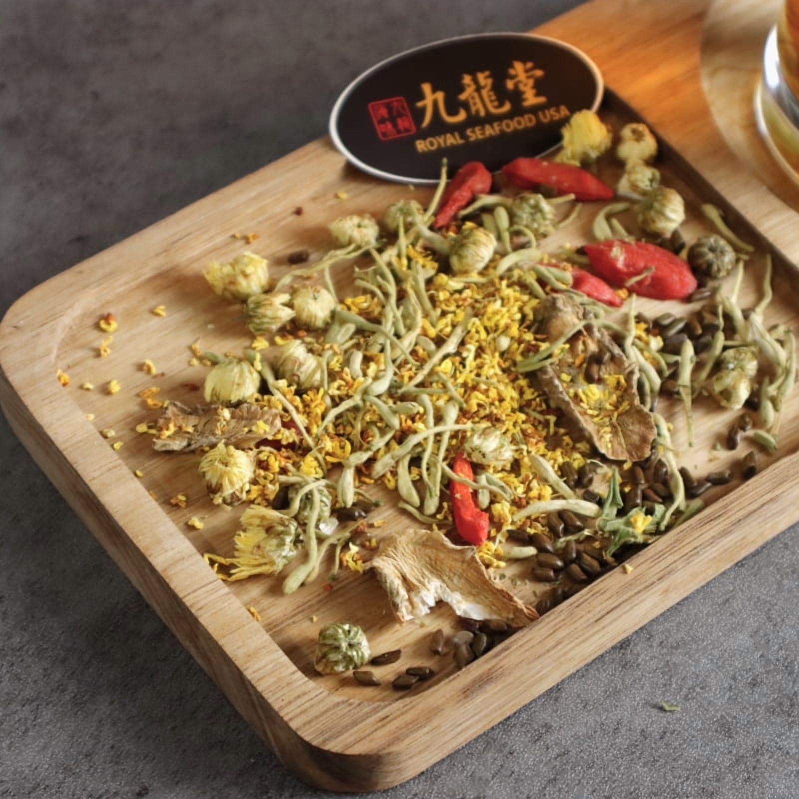 Royal Seafood USA Support liver herbal tea, Six-Herb Combination, 5 tea bags, Chrysanthemum, Chinese Herbal tea