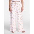 thumbnail image 2 of Women's Halloween Fall Hacci Knit Sleep Pants, Mid Rise Lounge Pants with Drawstring Elastic Waist and Pockets, Soft Casual Pajama Trousers with Seasonal Print, Sizes XS-3X, 2 of 6