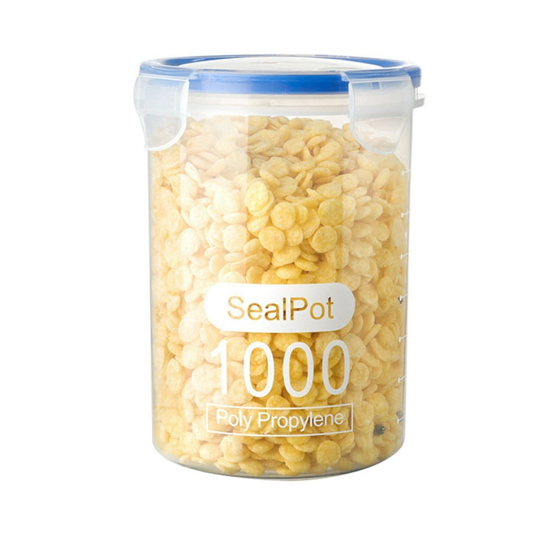 Transparent Plastic Cylindrical Container, For Food Storage