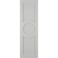 thumbnail image 5 of Ekena Millwork 18"W x 80"H True Fit PVC Center Circle Arts & Crafts Fixed Mount Shutters, Hailstorm Gray (Per Pair - Hardware Not Included), 5 of 7