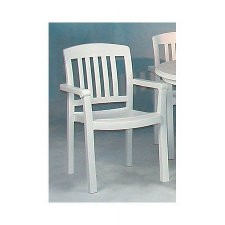 Grosfillex Atlantic Classic Dining Armchair in Teakwood