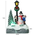 thumbnail image 6 of Travelwant Snowman Christmas Decorations Light Up Indoor Snowman Figurine Resin Tabletop Christmas Snowman Statues with LED Lights for Holiday Home Outdoor Ornaments (Snowman), 6 of 8