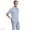 Light Pool Blue Heather, variant on Men's Short Sleeve American-grown Supima Cotton Polo Shirt