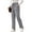 Gray #16, variant on WULMLEO Ribbed Corduroy Pants Women Comfy Elastic High Waisted Straight Leg Pants with Pockets Pull On Work Trousers Slacks Navy 3XL