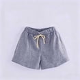 thumbnail image 4 of Cethrio Boys Cotton Shorts Size 14-16, Sports Drawstring Elastic Waist Summer Kids Athletic Shorts Gray, 4 of 4