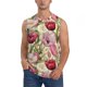thumbnail image 1 of Balery Tulips Flowers Camisetas sin mangas para hombre, absorbe la humedad y protege contra el mal olor.-XX-Large, 1 of 7