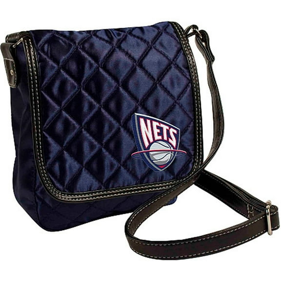 New Jersey Basketball Nets Vintage Retro Licensed Quilted Purse Handbag 7"x2.5"x7.5"