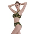 thumbnail image 6 of Picia Pineapple Women's High Waisted Bikini Scoop Neck Swimsuit Two Pieces Bathing Suit-, 6 of 8