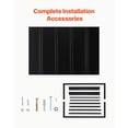 thumbnail image 6 of Fixed Metal Awning 56 x 24 in, Window Awning Door Canopy, Stable Triangle Steel Frame Awnings for Doors Exterior Rain, and Snow Sunlight Protection for Door Entrance, Windows, Porches, Balconies, 6 of 7