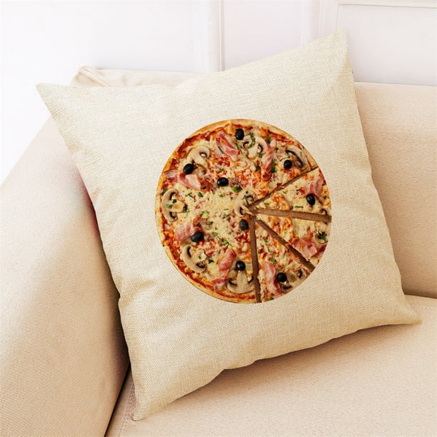 Home Decor Cushion Cover Delicious Pizza Style Pillowcase Throw Pillow Covers Walmart Com Walmart Com