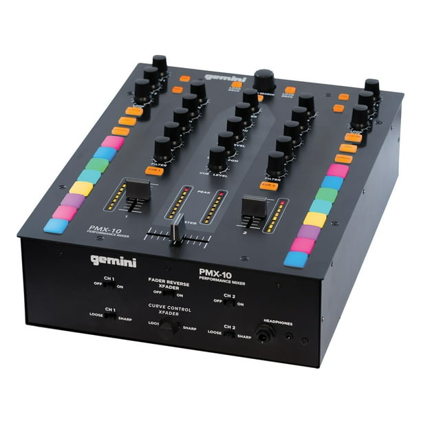 Gemini PMX10 2Channel Audio Mixer And DJ Controller