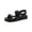 Black Smooth, variant on INC Womens Caldeon3 Adjustable Faux Leather Slingback Sandals