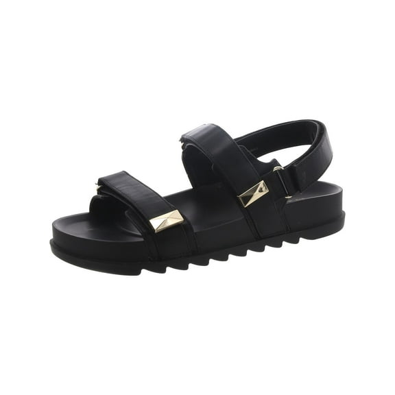 INC Womens Caldeon3 Adjustable Faux Leather Slingback Sandals