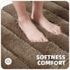 thumbnail image 3 of Color G Alfombra de baño suave, antideslizante, impermeable, alfombra de baño de felpa absorbente de 16 x 24 para baño, lavadero, bañera y sala de estar (marrón), 3 of 5