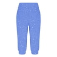 thumbnail image 4 of tarylea Womens Capri Pants Stretchy Drawstring Low Rise Jogger Pants Soft Comfy Lounge Cropped Yoga Pants with Pockets, 4 of 4