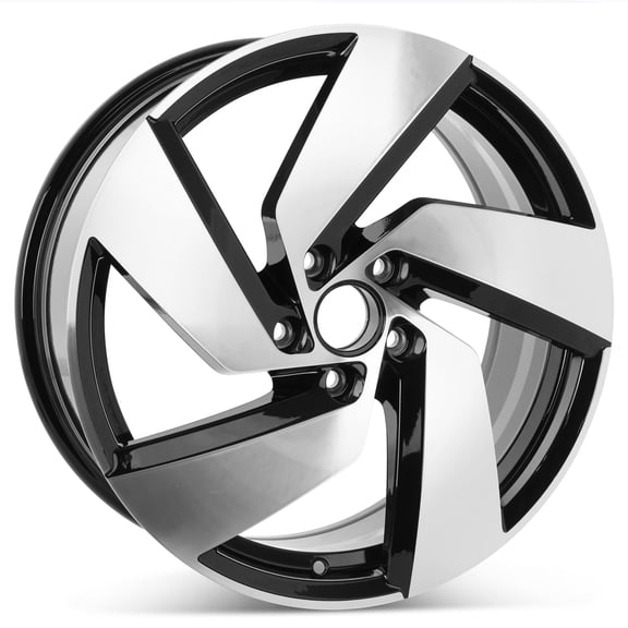 New 18" Replacement Alloy Wheel 2022-2023 Volkswagen Golf GTI S SE 95421 Black Machined