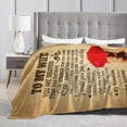 thumbnail image 2 of to My Wife Blanket Letter, Personalized Gifts for Her, Wedding Anniversary Romantic Gifts for My Wife Blanket from Husband, Birthday Gifts for Wife 50''x60'', 2 of 7