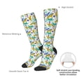 thumbnail image 5 of Picia Women Crew Soft Moisture-wicking Socks Summer Leopard Pattern Design Cotton Socks, One Size fit All, 5 of 9