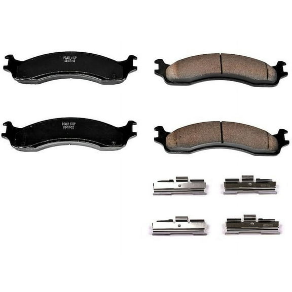 Front Brake Pad Set - Compatible with 2000 Ford E-450 Econoline Super Duty
