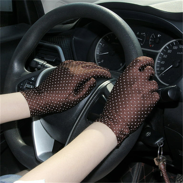 Cheers.US 1 Pair Women Summer UV Protection Gloves Touchscreen Driving  Gloves Non-Slip Sun Protective Gloves 