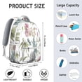 thumbnail image 6 of Foldable Sunflower Print Travel Backpack - Compact Lightweight School Bag for Women with Water Bottle Holder, Floral Design Carry On Backpack for Weekend Getaway Gym, 6 of 6