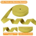 thumbnail image 3 of Uxcell Cotton Webbing 1.3 Inch 15.3 Yard Polyester Cotton Weave Webbing Strap Twill Tape Ribbon for Arts and Crafts Webbing Tote Bag Handles Cloth Belt Making Outdoor Supplies, Yellow, 3 of 6