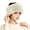 Beige 07, variant on Faux Fox Fur Open Top Hats for Women, Fluffy Wide Winter Headband Warm Ear Warmer