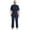 Navy Blue, variant on Raenseen Adaptive Clothing for Men with Alzheimer, Easy Dressing Back Zipper Jumpsuit Comfort Daily Wear Navy Blue L