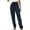 Navy, variant on Diufon Lounge Pants for Women Elastic Waist Drawstring Pants Solid Color Trousers with Pockets