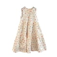 thumbnail image 2 of JUSLIO Girls Cute Dress with Pockets Crew Neck Sleeveless Casual Cotton Dresses Size 5 Y, 2 of 5
