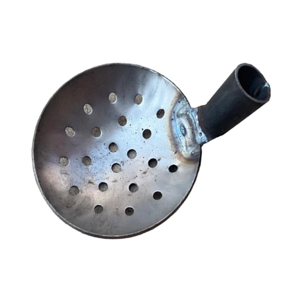 Cucharón de jardín para limpieza de lodos de depuradora de alta resistencia Herramienta de limpieza Tanque séptico de aguas residuales 20cm Acero
