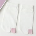 thumbnail image 3 of iOPQO 2 Pairs Breathable Socks Women, Toe Socks Women, Tabi Socks, Split Toe Socks, Cotton Socks for Women, White A, 3 of 5