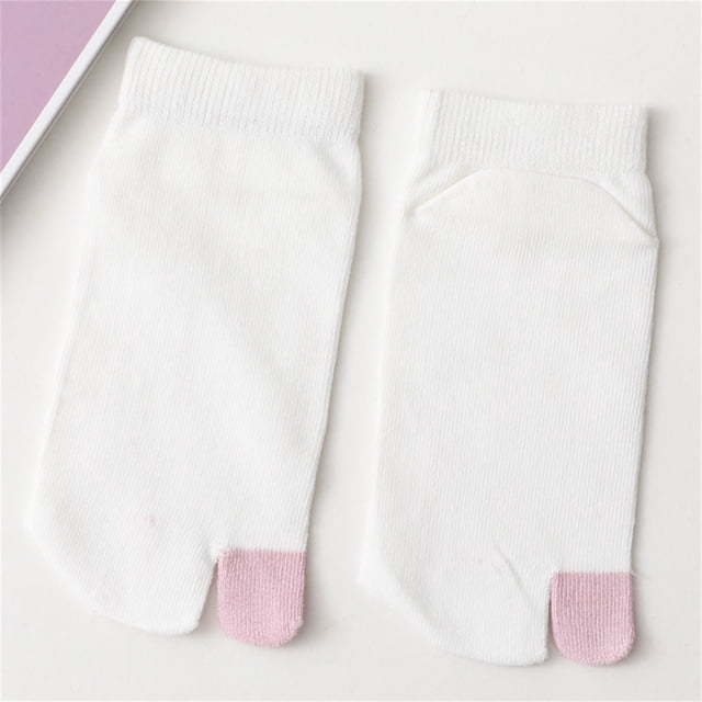 2Pcs Split Toe Socks Women Men Socks Non Slip Flop Socks For Sports Shoes Boots Leather Shoes Sandals